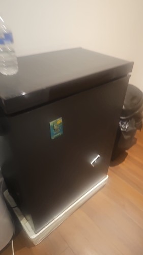 Black chest freezer - black,