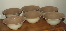 SET OF 6 POOLE POTTERY HAND