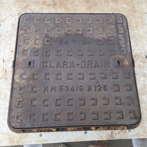 Cast iron manhole cover - iron,