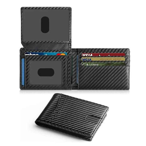 Genuine leather slim - leather, wallet