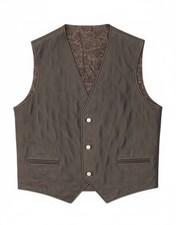 Vintage Mens Leather Waistcoat
