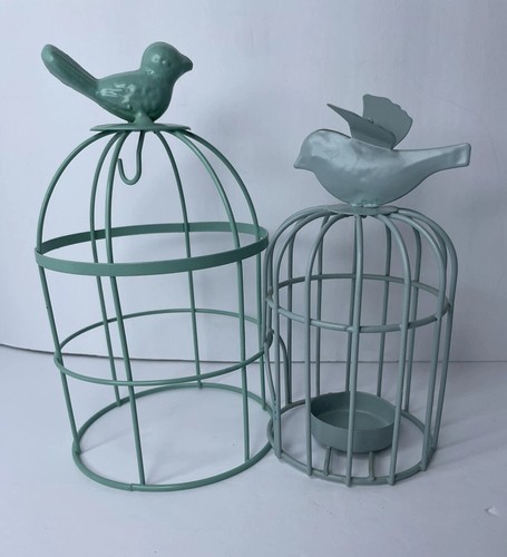 Blue bird cage display tea - blue,
