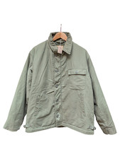 Genuine US Navy USN A2 Cold Weather Permeable Deck Jacket OD Green Large #579