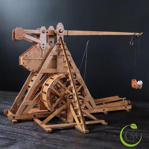 Diy wooden trebuchet - diy, kit