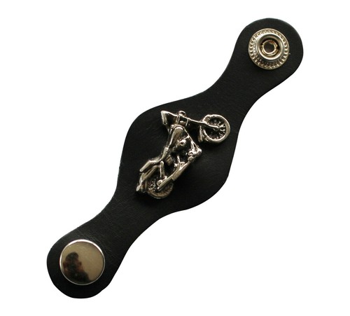 Chopper badge black leather - chopper,