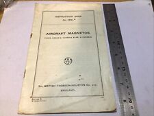 USED BTH Instruction Book No 1551 for C2SE9-S & C3SE9-S Magnetos Leonides