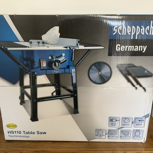 Scheppach hs110 table saw - scheppach,