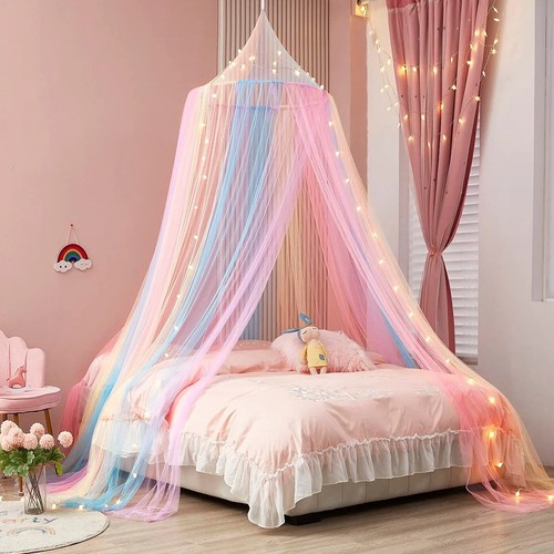 Rainbow princess bed canopy - princess,