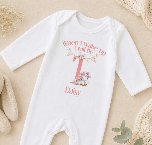Personalised pink unicorn - personalised,