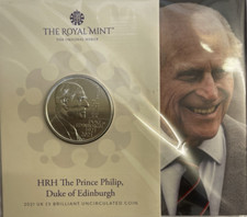 2021 £5 -HRH PHILIP D OF E -