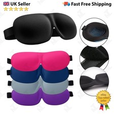3D Eye Mask Sleep Soft Padded Blindfold Travel Sleeping Aid Cover Lightweight