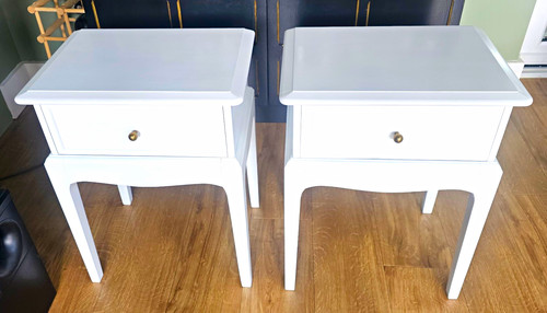 Matching pair white painted - matching,