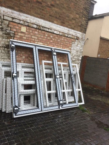 Fold aluminium door - aluminium, white-3