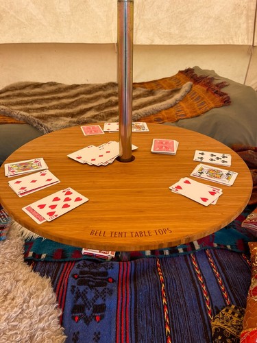 Bell tent centre pole tables - centre,