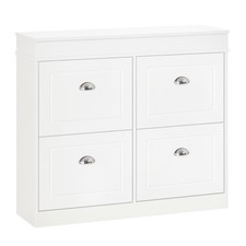 HOMCOM Shoe Cabinet with 4