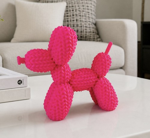 Printed balloon poodle dog - 3d,