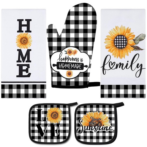 Buffalo plaid oven mitts - buffalo, and