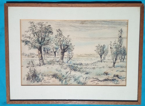 1900s colored pen drawing - 1900s,