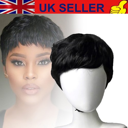 Short straight hair wigs pixie - wigs,