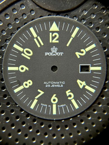Poljot 190 aviator matt black - matt,