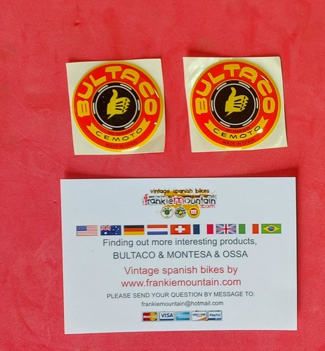 Bultaco emblem badge gas tank - emblem,