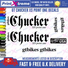 GT CHUCKER XS Vinyl Decals