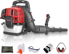 BU-KO Petrol Backpack Leaf Blower Efficient Powerful 2 Stroke Air Cooled Engine