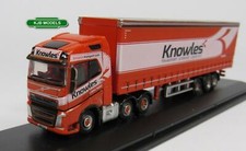 BNIB N GAUGE OXFORD DIECAST 1:148 NVOL4003 VOLVO FH4 CURTAINSIDE KNOWLES LORRY