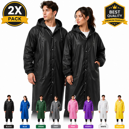 Waterproof raincoat poncho - 2, x