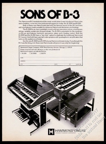 1978 hammond b3000 - b3000, b200