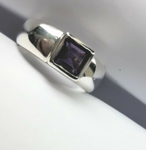Sterling silver amethyst - silver,