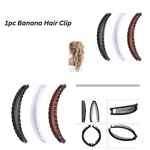 Large banana hair - hair, clip