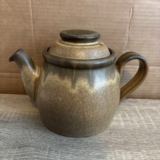Denby Romany Brown Pottery Two Pint Teapot Vintage Stoneware Beautiful Tea