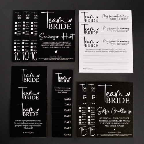 Team bride games - team,