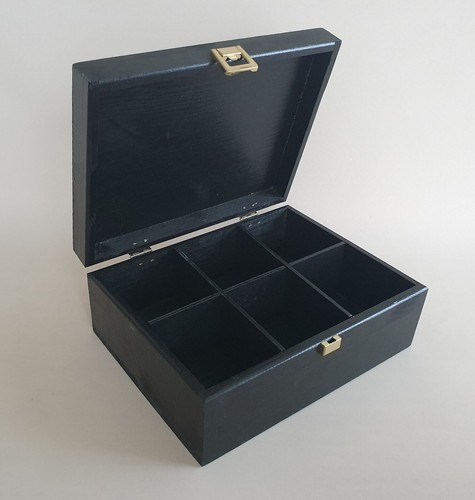 Wooden tea box chest - tea,