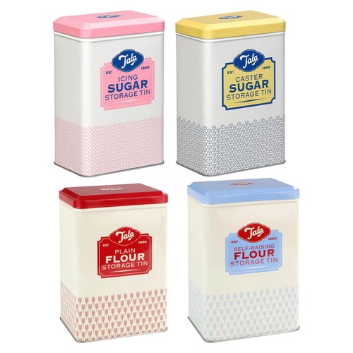 Tala retro storage tin metal - storage,
