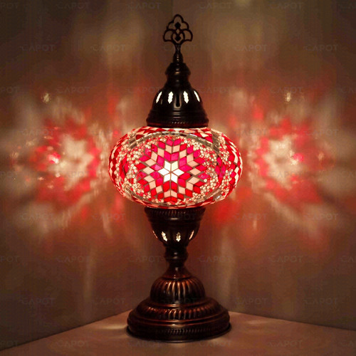 Red turkish mosaic bedside - mosaic,
