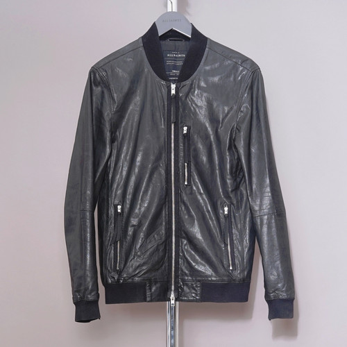 All saints leather jacket mens - saints,