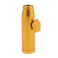 Metal Dispenser Herb Powder Sniffer Tobacco cigarette Tool Gift Gold for smoker
