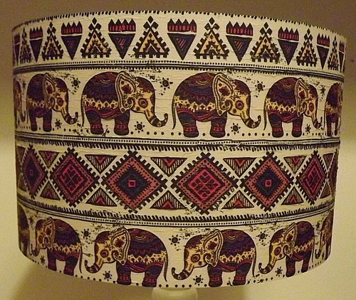 African elephant lampshade - african,