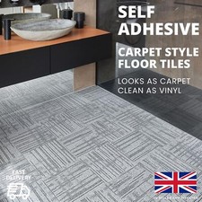Carpet Imitation Style Self Adhesive Floor Tiles - Peel And Stick Faux Carpet