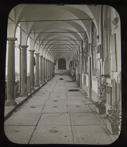Glass magic lantern slide - magic,