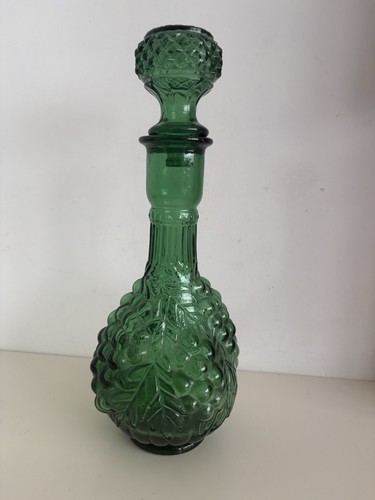 Empoli green glass decanter - glass,