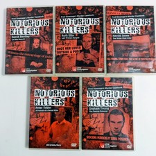 DVD Crime Notorious Killers Murder Casebook 5-Disc Bundle Fred Dinenage Serial 