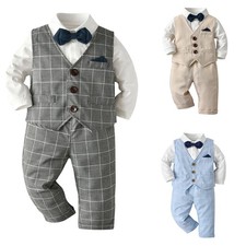 3PCS Baby Boy Gentleman Outfit