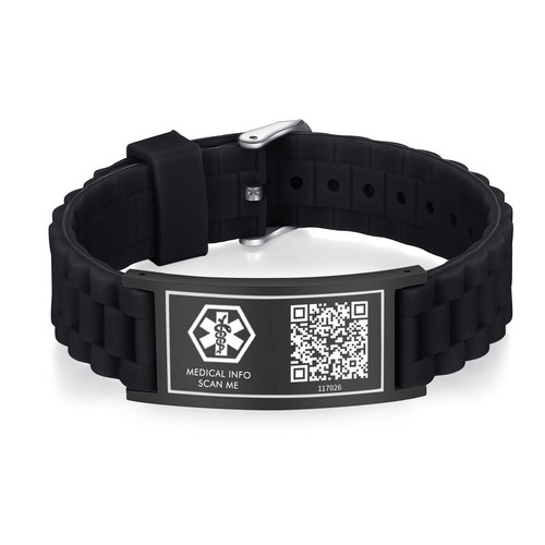 Unisex medical alert - medical, black