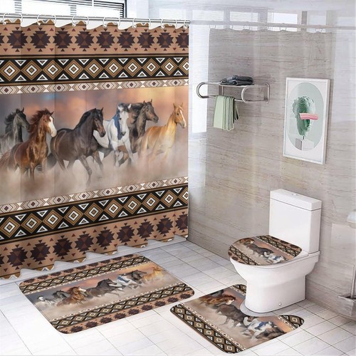 Rustic aztec horse pieces - horse,