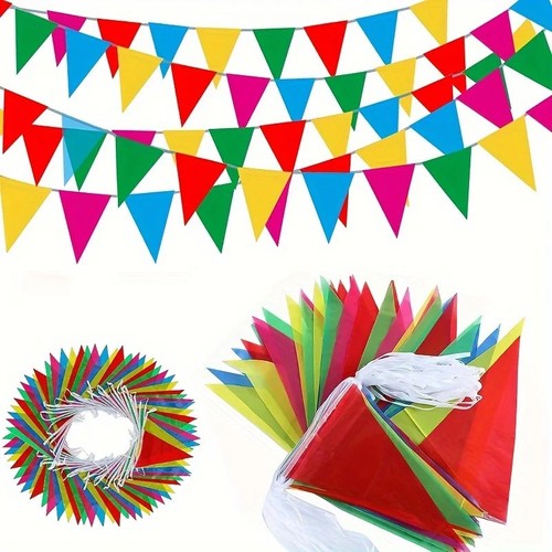 Long multi coloured - multi, flags