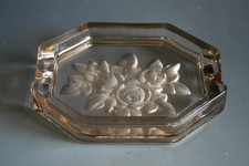 ART DECO  GLASS ASHTRAY , CIRCA 1930