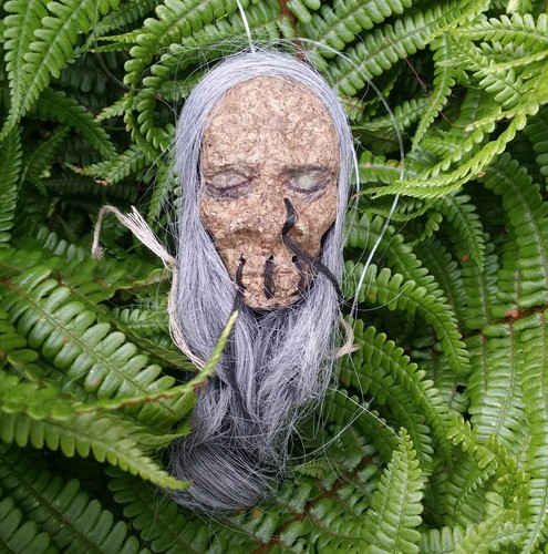 Faced grey hair shrunken - faced,